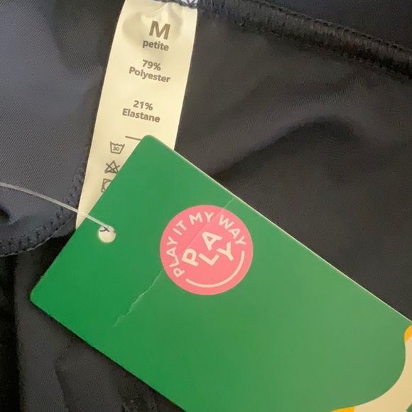 Halara High Waisted Faux Buttons Pockets Straight Leg Pants Navy - Picture 4 of 7